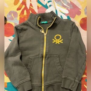 United Colors of Benetton Olive Green Zip-Up Jacket